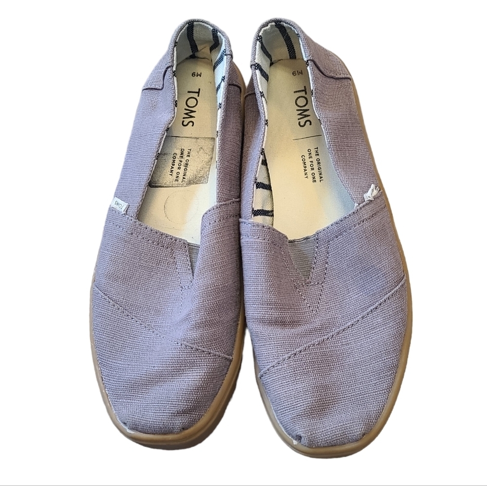 Toms Venice Classics Heritage Slip Ons Gray Comfort Shoes Mens 9